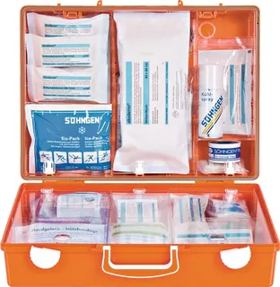 Erste Hilfe Koffer Beruf SPEZIAL Verwalt ung B400xH300xT150ca.mm orange SÖHNGEN