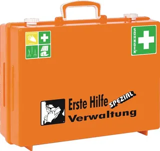 Erste Hilfe Koffer Beruf SPEZIAL Verwalt ung B400xH300xT150ca.mm orange SÖHNGEN – Bild 2