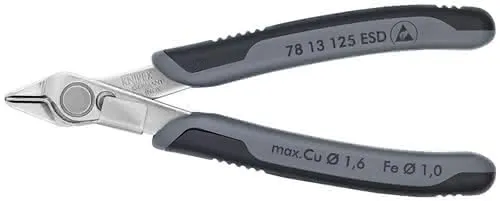 Elektronikseitenschneider Super-Knips® L.125mm Form 1 Facette nein pol.KNIPEX