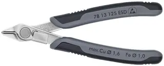 Elektronikseitenschneider Super-Knips® L.125mm Form 1 Facette nein pol.KNIPEX