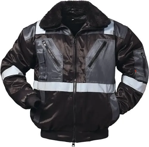 Kombipilotenjacke 4 in 1 Kirkenes Gr.M s chwarz/grau NORWAY
