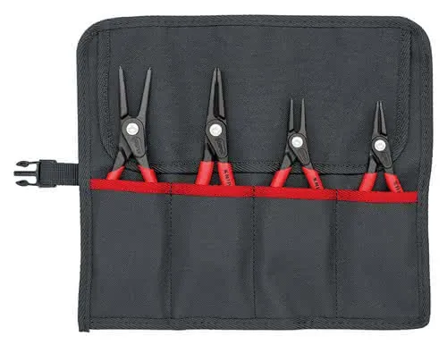 Präzisionssicherungsringzangensatz 4-tlg.in Rolltasche 12-60mm KNIPEX