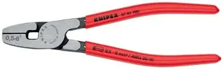 Aderendhülsenzange L.180mm 0,5-6,0 (AWG 20-10) mm² pol.Ku.-Überzug KNIPEX