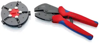 Crimpzange MultiCrimp® L.250mm 5 Wechseleinsätze KNIPEX