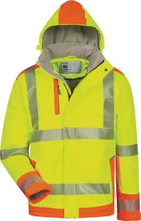Warnschutzsoftshelljacke Rickmer Gr.S ge lb/orange ELYSEE