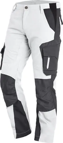 Arbeitshose FLORIAN Gr.52 weiß/anthrazit FHB