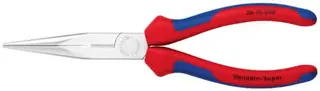Flachrundzange L.200mm verchr.ger.Mehrkomp.-Hülle KNIPEX – Bild 5