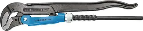 Eckrohrzange Eck-Schwede-snap® Gesamt-L.630mm Spann-W.110mm f.Rohre 3