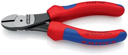Kraftseitenschneider L.140mm pol.Form 0 2K-Hülle KNIPEX