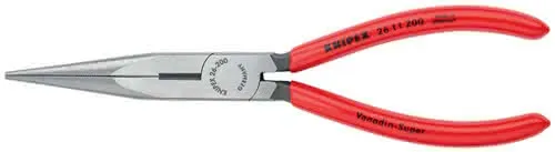 Flachrundzange L.200mm pol.ger.Ku.-Überzug KNIPEX