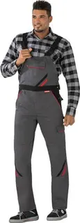 Latzhose Highline Gr.54 schiefer/schwarz /rot PLANAM