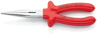 Flachrundzange L.200mm ger.VDE tauchisol.KNIPEX