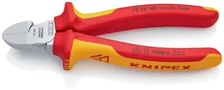 Seitenschneider L.160mm Kopf verchr.2K-Hülle VDE KNIPEX