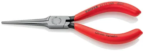 Nadelzange L.160mm ger.schwarz atram.Ku.-Überzug KNIPEX