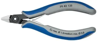 Präzisionselektronikseitenschneider L.125mm Form 4 Facette nein pol.KNIPEX