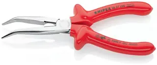 Flachrundzange L.200mm Form 2 40Grad gew.VDE tauchisol.KNIPEX