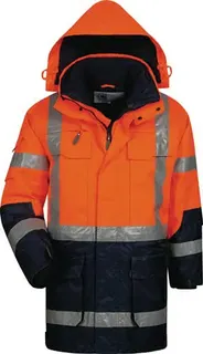 Warnschutzparka Wallace Gr.M orange/mari ne ELYSEE