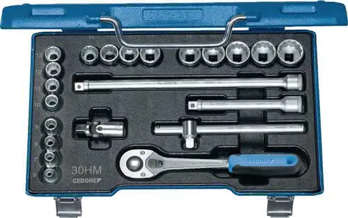 Steckschlüsselsatz 30 HMU-10 22-tlg.3/8 Zoll SW 6-22mm Z.32 6KT GEDORE