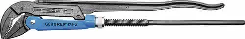 Eckrohrzange Eck-Schwede® Gesamt-L.320mm Spann-W.44mm f.Rohre 1 Zoll GEDORE