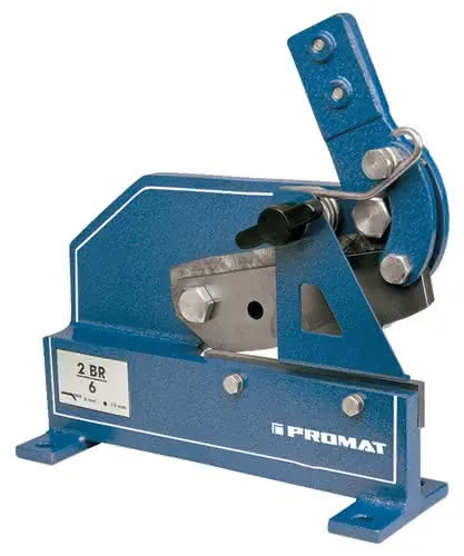 Blech-/Rundstahlschere 2BR/4 Messer-L.120mm Stahlbl.50x4mm Rundstahl