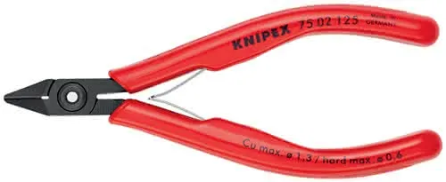 Elektronikseitenschneider L.125mm Form 0 Facette ja KNIPEX