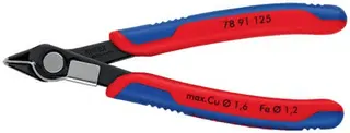 Elektronikseitenschneider Super-Knips® L.125mm Form 8 Facette ja,kl.brün.KNIPEX