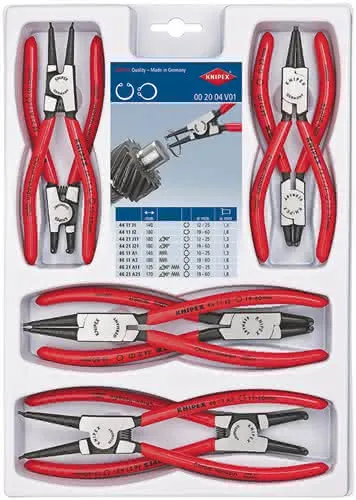 Sicherungsringzangensatz 8-tlg.SB-Lochung 10-60mm KNIPEX