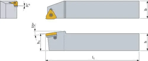 Klemmdrehhalter SER 1212 F16 re. Außendrehen PROMAT