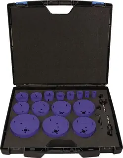 Lochsägensatz 17-tlg.19-114mm Schnitt-T.38mm HSS-Co8 PROMAT