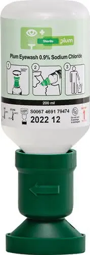 Augenspülflasche 200ml 3 J.(ungeöffnete Flasche) DIN EN15154-4 PLUM