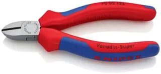 Seitenschneider L.125mm Kopf pol.Mehrkomp.-Hüllen max.1,5mm KNIPEX