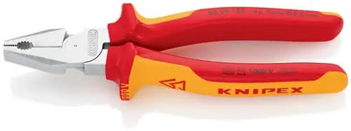 Kraftkombizange L.180mm verchr.Mehrkomp.-Hüllen VDE KNIPEX