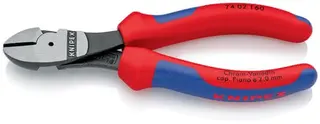 Kraftseitenschneider L.160mm pol.Form 0 2K-Hülle KNIPEX