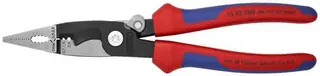 Elektroinstallationszange L.200mm pol.Mehrkomp.-Hülle m.Öffnungsf.KNIPEX