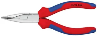 Flachrundzange L.160mm flachrund 40Grad gew.Mehrkomp.-Hülle KNIPEX