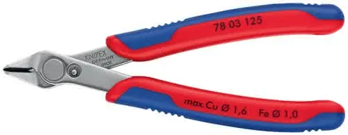 Elektronikseitenschneider Super-Knips® INOX L.125mm Form 0 Facette nein pol.