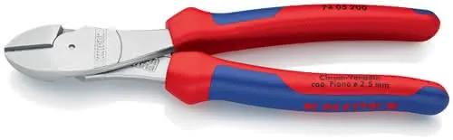 Kraftseitenschneider L.200mm Form 0 2K-Hülle KNIPEX