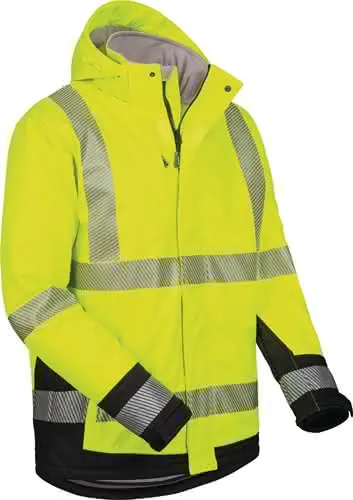 Warnschutz-Softshelljacke Melvin Gr.L ge lb/schwarz ELYSEE