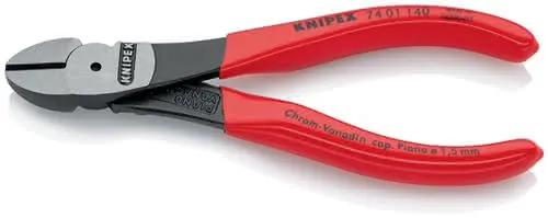 Kraftseitenschneider L.140mm pol.Form 0 Ku.-Überzug KNIPEX
