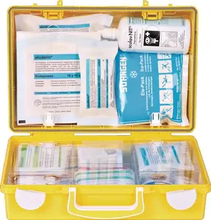 Erste Hilfe Koffer Extra+ Handwerk B310x H210xT130ca.mm leuchtgelb SÖHNGEN – Bild 2
