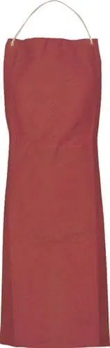 Segeltuchschürze L.ca.100xB.ca.80cm rotb raun ASATEX