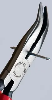 Flachrundzange L.160mm flach/rund ger.pol.Ku.-Überzug KNIPEX