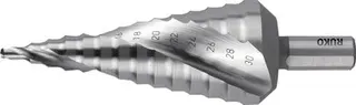 Stufenbohrer Bohrber.4-30mm HSS-Co Spiralnut Z.2 Stufen 14 RUKO