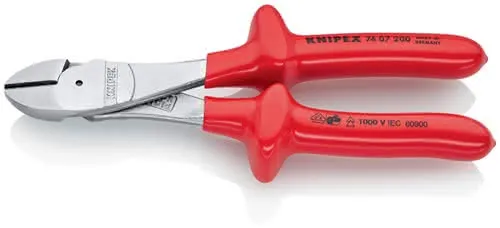 Kraftseitenschneider L.200mm VDE Form 0 tauchisol.KNIPEX