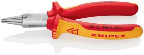 Rundzange L.160mm Zange verchr.Mehrkomp.-Hülle KNIPEX