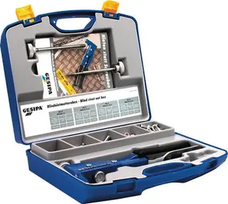 Blindnietmutternsortimentbox 156tlg.Zange GBM10 u.Blindnietmutter