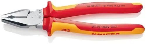 Kraftkombizange L.225mm verchr.Mehrkomp.-Hüllen VDE KNIPEX