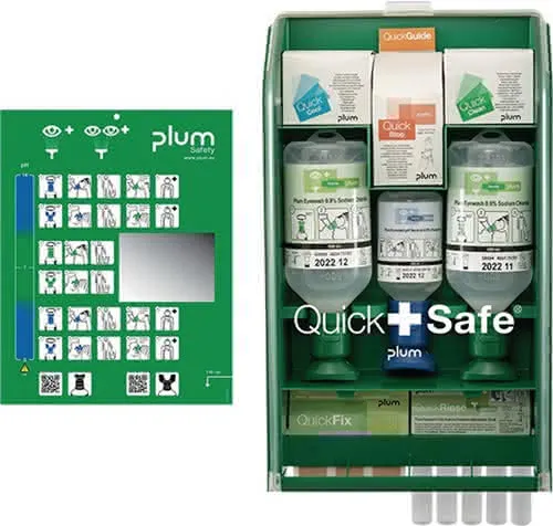 QuickSafe Box Complete befüllt Ku.staubg eschützt PLUM