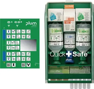QuickSafe Box Complete befüllt Ku.staubg eschützt PLUM