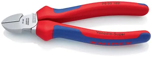 Seitenschneider L.160mm Kopf verchr.m.Mehrkomp.-Hüllen KNIPEX